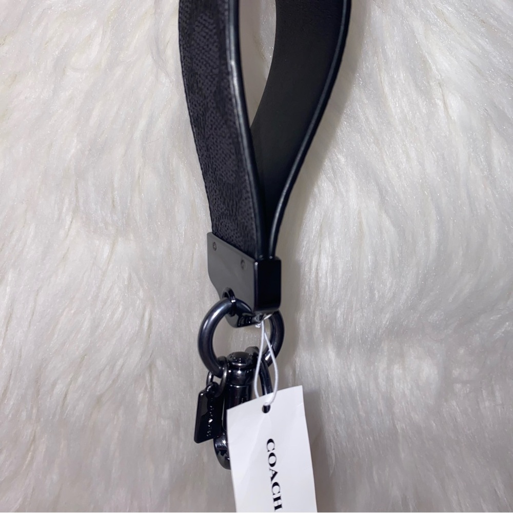 Coach Loop Key Fob In Signature Canvas New - Picture 8 of 8